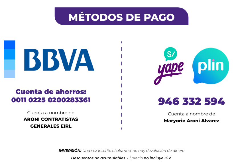 Métodos de pago